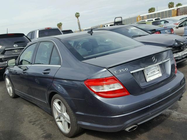 WDDGF56X79R057972 - 2009 MERCEDES-BENZ C 350 GRAY photo 3