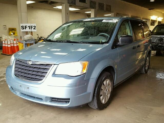 2A8HR44H88R773230 - 2008 CHRYSLER TOWN & COU BLUE photo 2