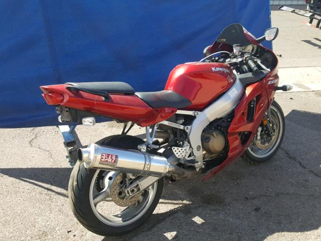 JKAZX4J1X7A068113 - 2007 KAWASAKI ZX600 J1 RED photo 4