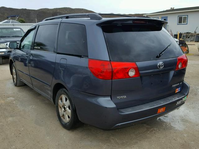 5TDZK23C78S212079 - 2008 TOYOTA SIENNA CE GRAY photo 3