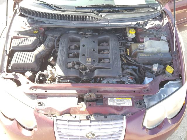 2C3HE66G41H698531 - 2001 CHRYSLER 300M BURGUNDY photo 7