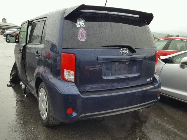 JTLZE4FE1FJ073758 - 2015 TOYOTA SCION XB ლურჯი ფოტო 3