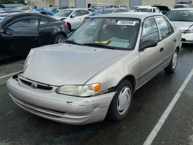 1NXBR12EXXZ302116 - 1999 TOYOTA COROLLA VE TAN photo 2