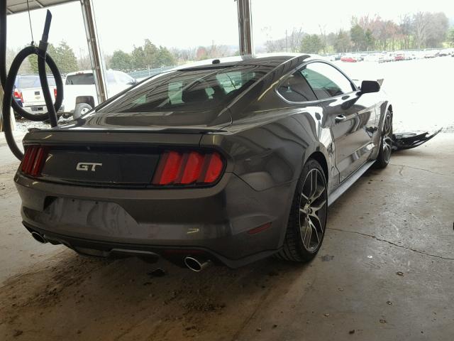 1FA6P8CF9F5373754 - 2015 FORD MUSTANG GT GRAY photo 4