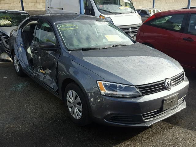 3VW2K7AJ6EM235359 - 2014 VOLKSWAGEN JETTA BASE 灰色 照片 1