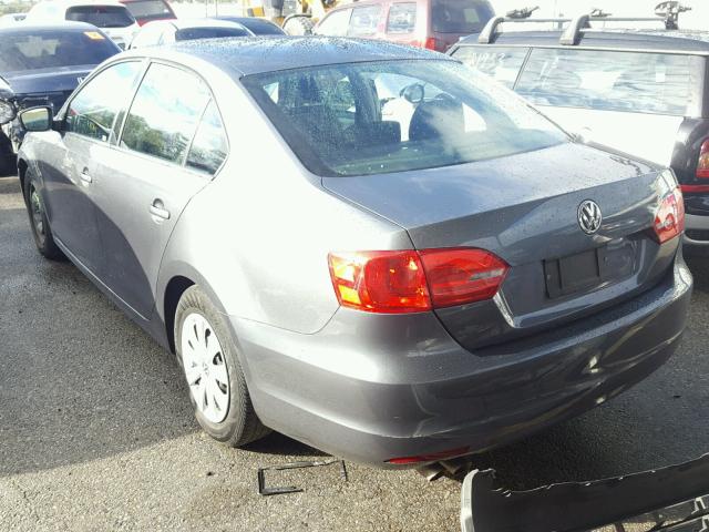 3VW2K7AJ6EM235359 - 2014 VOLKSWAGEN JETTA BASE 灰色 照片 3