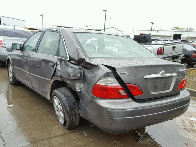 4T1BF28B43U320214 - 2003 TOYOTA AVALON XL GRAY photo 3