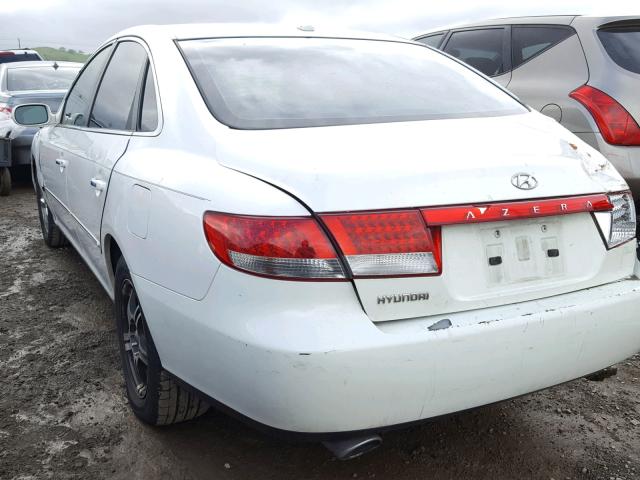 KMHFC46D87A192223 - 2007 HYUNDAI AZERA GLS WHITE photo 3