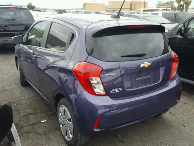 KL8CA6SA7HC702077 - 2017 CHEVROLET SPARK LS PURPLE photo 3