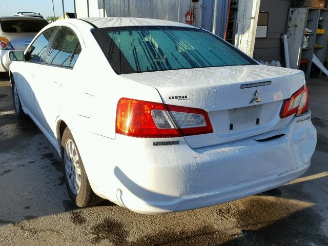 4A32B2FF3BE029179 - 2011 MITSUBISHI GALANT FE WHITE photo 3