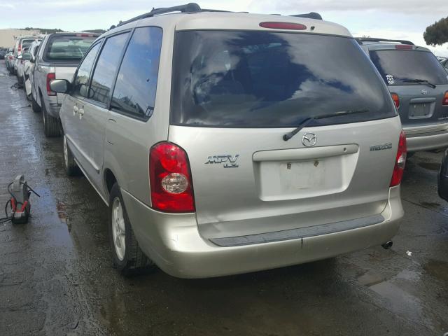 JM3LW28J330374974 - 2003 MAZDA MPV WAGON GOLD photo 3