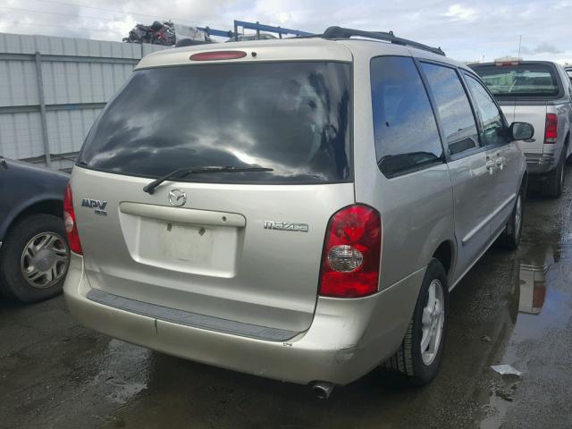 JM3LW28J330374974 - 2003 MAZDA MPV WAGON GOLD photo 4