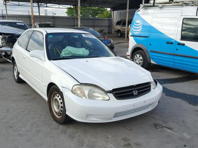 2HGEJ642XYH113013 - 2000 HONDA CIVIC CX WHITE photo 1