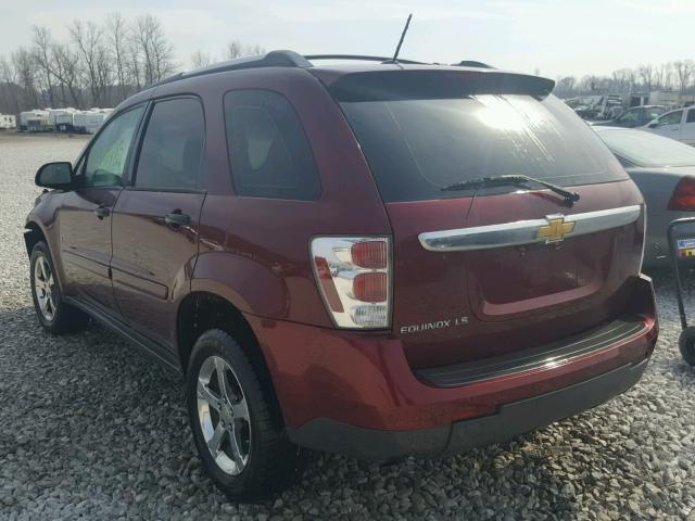 2CNDL13F076048304 - 2007 CHEVROLET EQUINOX LS MAROON photo 3