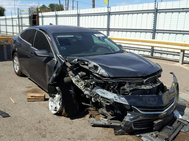 1G1ZB5STXJF107103 - 2018 CHEVROLET MALIBU LS GRAY photo 1