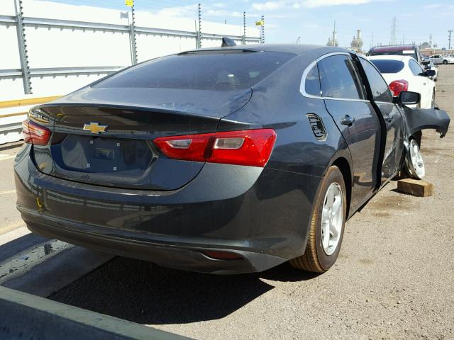 1G1ZB5STXJF107103 - 2018 CHEVROLET MALIBU LS GRAY photo 4