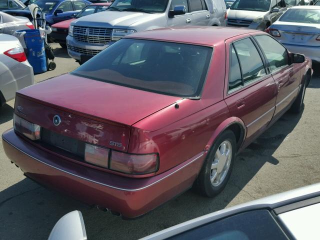 1G6KY5296VU807054 - 1997 CADILLAC SEVILLE ST RED photo 4