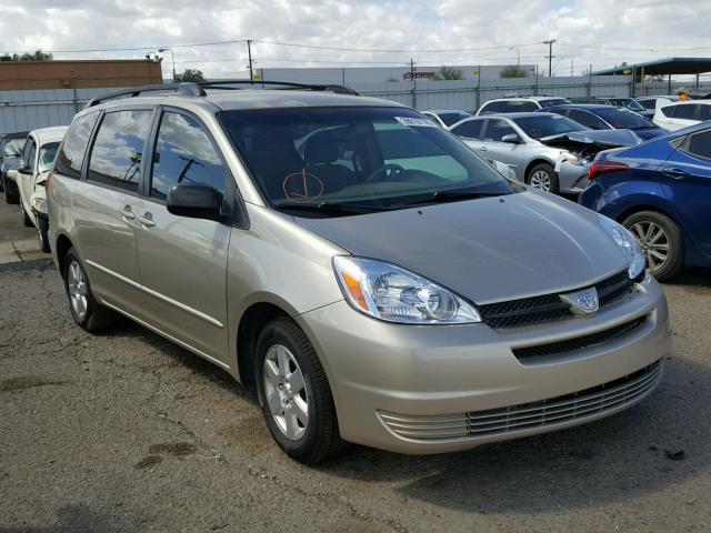 5TDZA23C64S111144 - 2004 TOYOTA SIENNA CE GOLD photo 1