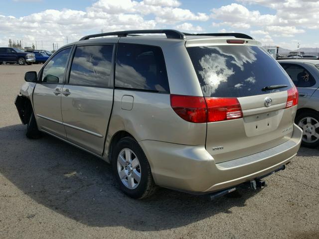 5TDZA23C64S111144 - 2004 TOYOTA SIENNA CE GOLD photo 3