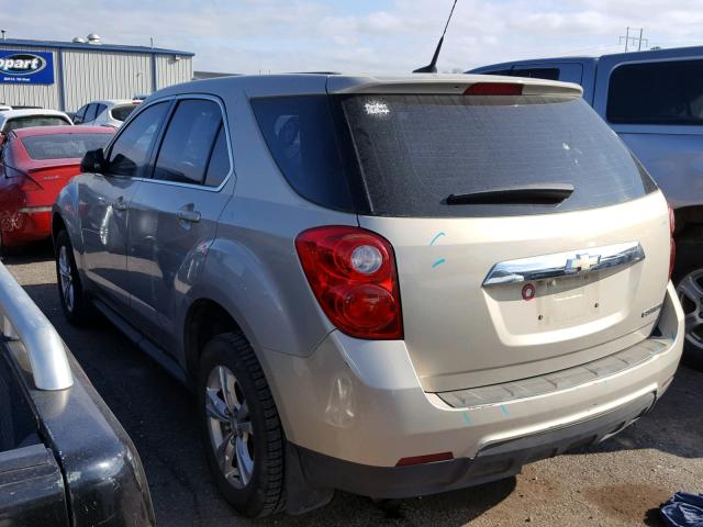 2GNALBEK4C6349988 - 2012 CHEVROLET EQUINOX LS GOLD photo 3