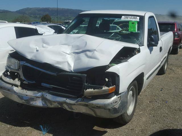 1GTEC14V71E152824 - 2001 GMC NEW SIERRA WHITE photo 2