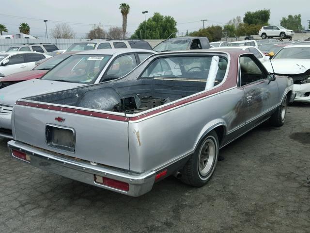 3GCCW80H3FS921470 - 1985 CHEVROLET EL CAMINO BLUE photo 4