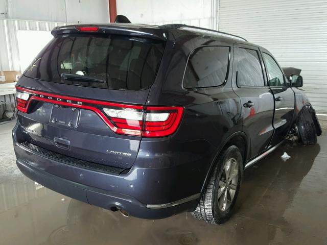 1C4RDJDG6FC861148 - 2015 DODGE DURANGO LI BLUE photo 4