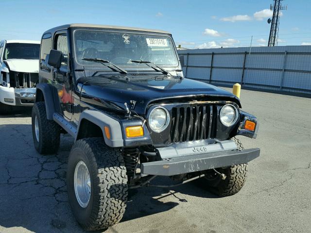 1J4FA49S91P332251 - 2001 JEEP WRANGLER / BLACK photo 1