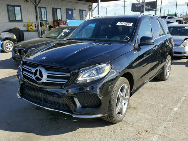 4JGDA5JB4HA957907 - 2017 MERCEDES-BENZ GLE 350 BLACK photo 2