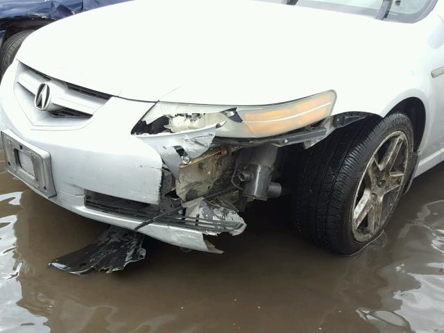 19UUA66215A046403 - 2005 ACURA TL SILVER photo 9