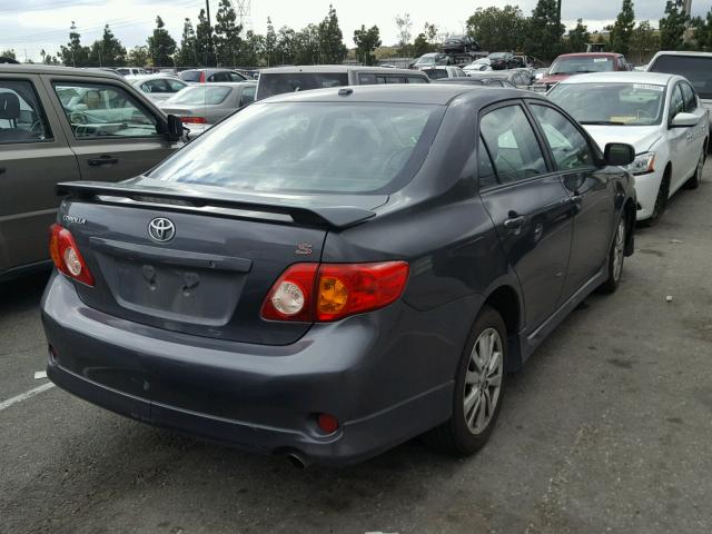 1NXBU40E79Z149913 - 2009 TOYOTA COROLLA BA GRAY photo 4