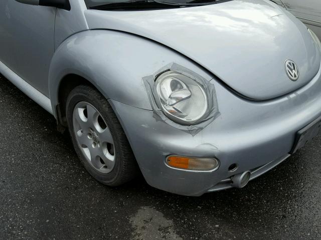 3VWCK21Y73M310488 - 2003 VOLKSWAGEN NEW BEETLE SILVER photo 9