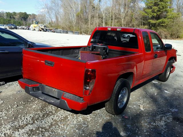 1GCCS199578247654 - 2007 CHEVROLET COLORADO RED photo 4