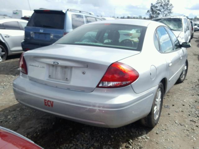 1FAFP56U67A213350 - 2007 FORD TAURUS SEL SILVER photo 4