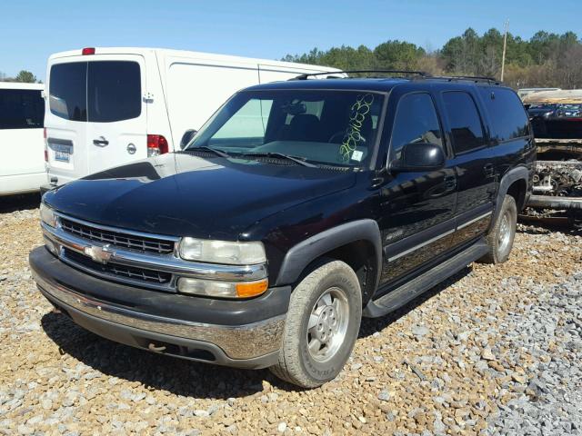 3GNEC16TX1G109817 - 2001 CHEVROLET SUBURBAN C BLACK photo 2