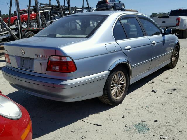 WBADT63482CH94046 - 2002 BMW 530 I AUTO BLUE photo 4