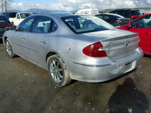 2G4WE567651206041 - 2005 BUICK LACROSSE C SILVER photo 3