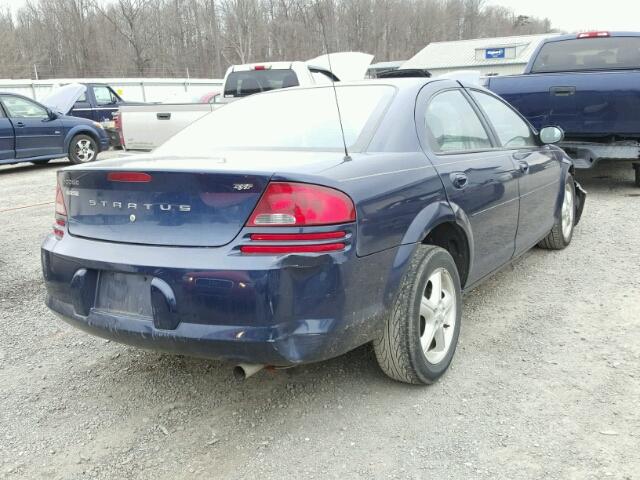 1B3EL46X56N143273 - 2006 DODGE STRATUS SX BLUE photo 4