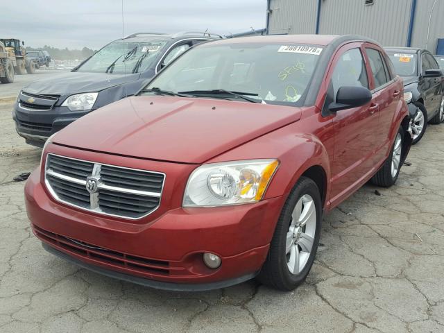 1B3CB3HA0AD642042 - 2010 DODGE CALIBER MA RED photo 2