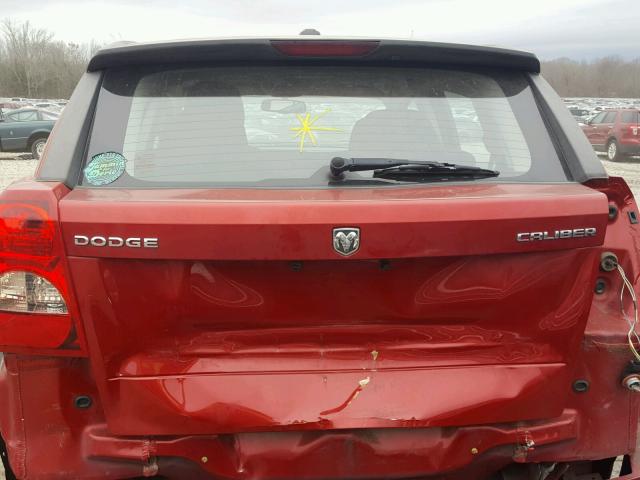 1B3CB3HA0AD642042 - 2010 DODGE CALIBER MA RED photo 9