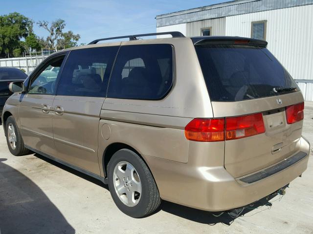 2HKRL18621H583561 - 2001 HONDA ODYSSEY EX GOLD photo 3