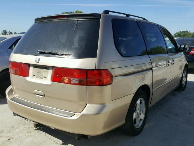 2HKRL18621H583561 - 2001 HONDA ODYSSEY EX GOLD photo 4