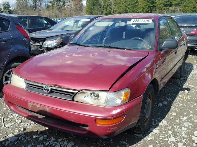 JT2AE09BXS0090781 - 1995 TOYOTA COROLLA LE RED photo 2