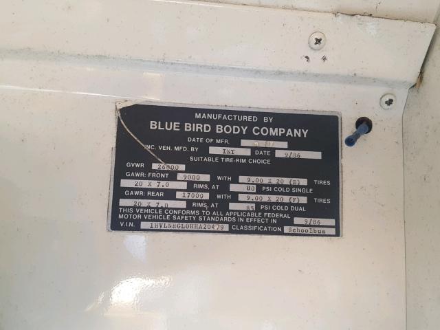 1HVLNHGL0HHA20479 - 1987 INTERNATIONAL S-SERIES 1 黄色 照片 10