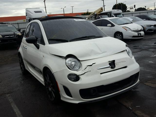 3C3CFFJH5FT625402 - 2015 FIAT 500 ABARTH WHITE photo 1