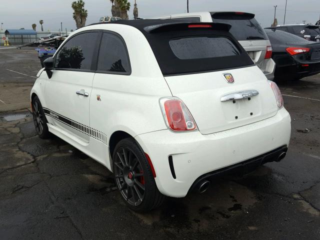 3C3CFFJH5FT625402 - 2015 FIAT 500 ABARTH WHITE photo 3