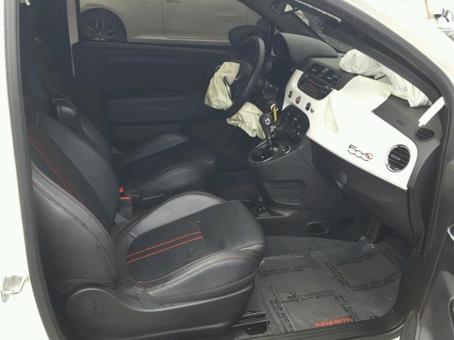 3C3CFFJH5FT625402 - 2015 FIAT 500 ABARTH WHITE photo 5