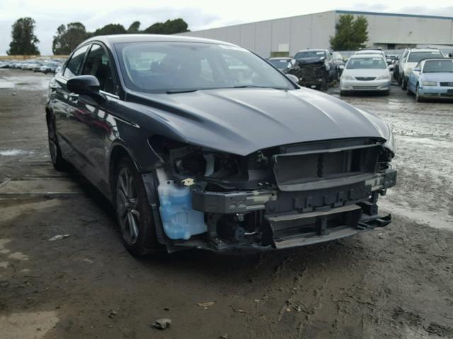 3FA6P0H73HR265584 - 2017 FORD FUSION SE CHARCOAL photo 1