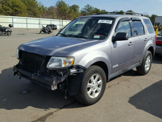 4F2CZ96158KM22286 - 2008 MAZDA TRIBUTE S BLACK photo 2