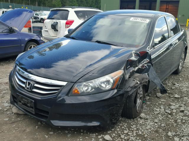 1HGCP2F62BA066533 - 2011 HONDA ACCORD SE BLACK photo 2